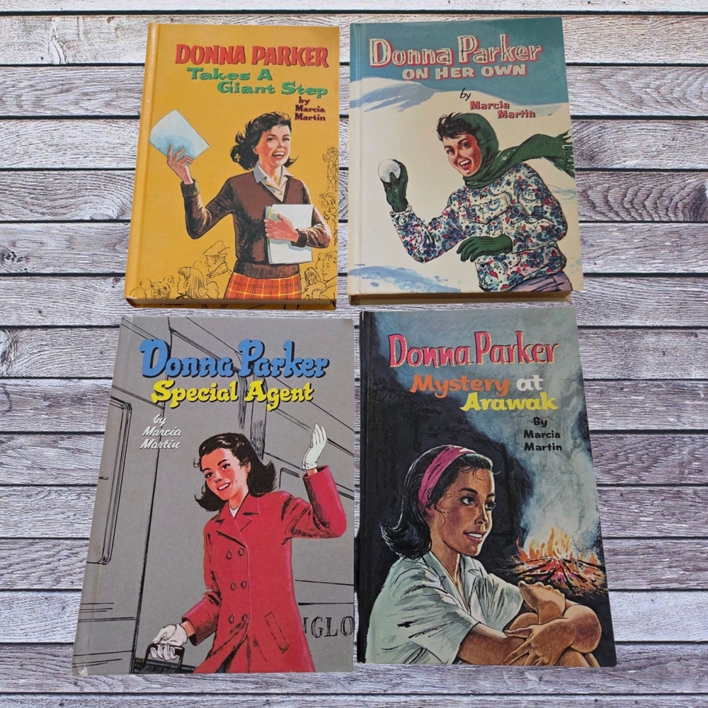 Donna Parker 4 Books Whitman 1950s Marcia Martin